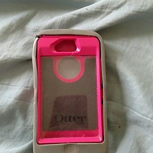 Pink and grey OtterBox for iPhone 4
